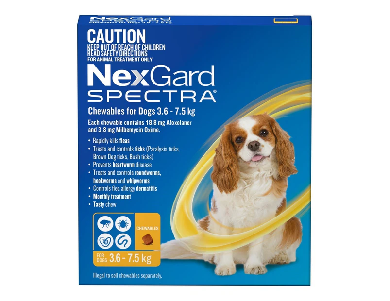 Nexgard Spectra 3.6-7.5KG - Single Dose