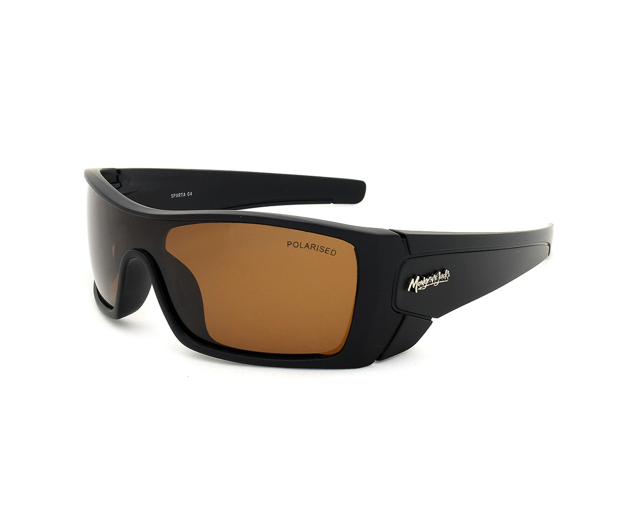 Mangrove Jacks Sparta C4 Matte Black / Brown Polarised Lenses