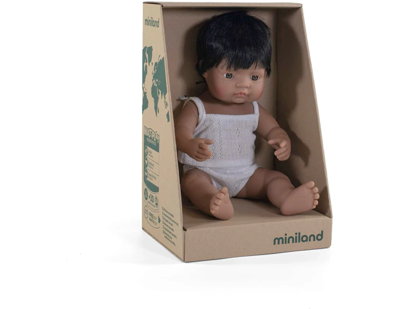 Miniland Doll Latino Latin American Hispanic Boy 38cm Boxed 31157