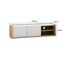 Tamara TV Entertainment Units 2 Doors TV Cabinets W/Cable Management /Adjustable Shelves  146cm Living Room Furniture
