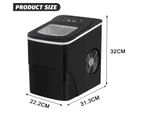 2.2L Portable Ice Maker Commercial Machine Making Ice Cube Bar Countertop Black