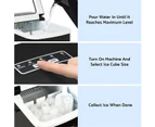 2.2L Portable Ice Maker Commercial Machine Making Ice Cube Bar Countertop Black