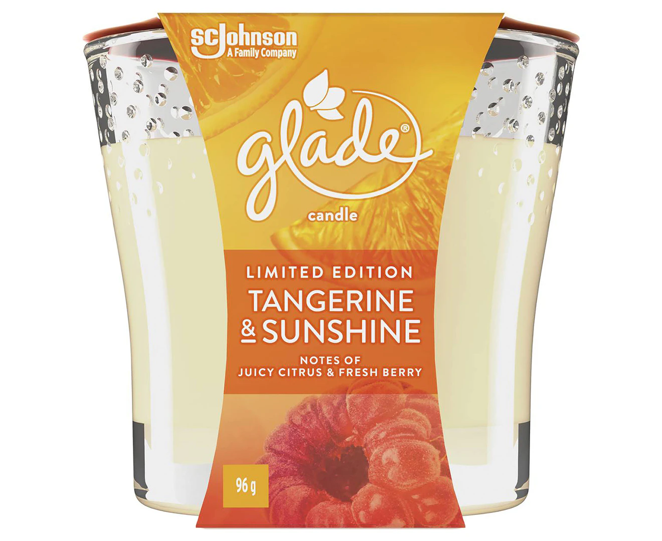 Glade Limited Edition Tangerine & Sunshine Scented Candle 96g