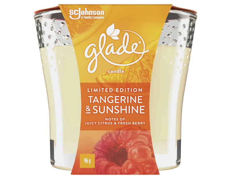 Glade Limited Edition Tangerine & Sunshine Scented Candle 96g