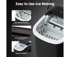 1.2L Portable Ice Maker Home Commercial Machine Making Ice Cube Bar Countertop Black