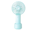 3 Speeds Cooling Fan USB Rechargeable ABS Comfortable Hold Handheld Fan with 20ML Spray for Students-Blue