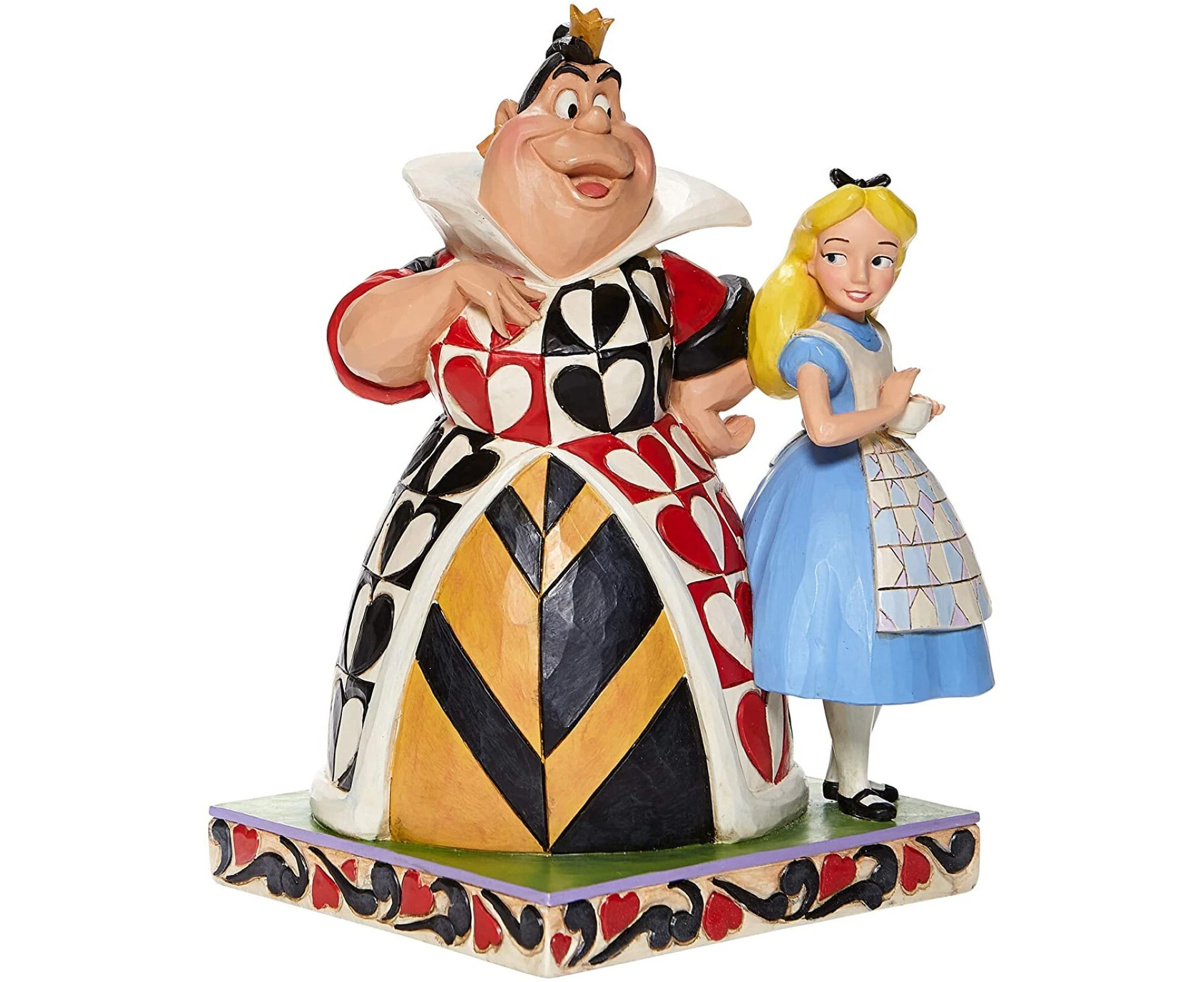 Jim Shore Disney Traditions - Alice In Wonderland & Queen of Hearts - Chaos and Curiosity