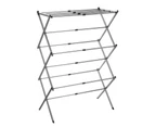 Expandable Clothes Airer Foldable Rack Air Dryer Winged - Grey