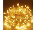 Christmas Fairy Lights 500 LED 8 Functions Indoor/Outdoor Decorations 35m Long - Warm White, Clear