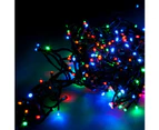 Solar Powered LED Icicle String Lights Christmas Decoration 8 Functions Animations - Multi