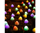 Solar String Lights Outdoor Decor -IP44 Waterproof 24 FT Solar Powered Fairy Mushroom Lights - Solar Path Lights for Patio, Garden, Lawn, Patio