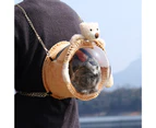 Pet Carrier Bag Breathable Cute Doll Decor Small Animals Hamster Chinchilla Travel Shoulder Bag for Outdoor - 4