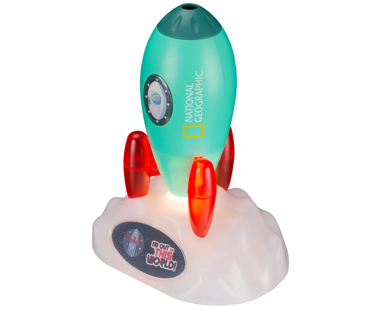 Bresser National Geographic Space Rocket Projector & Night Light Kids/Child 6y+