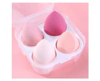 4Pcs Makeup Sponge Powder Puff Dry And Wet Combined Beauty Cosmetic Ball Foundation Bevel Cut Make Up Tools