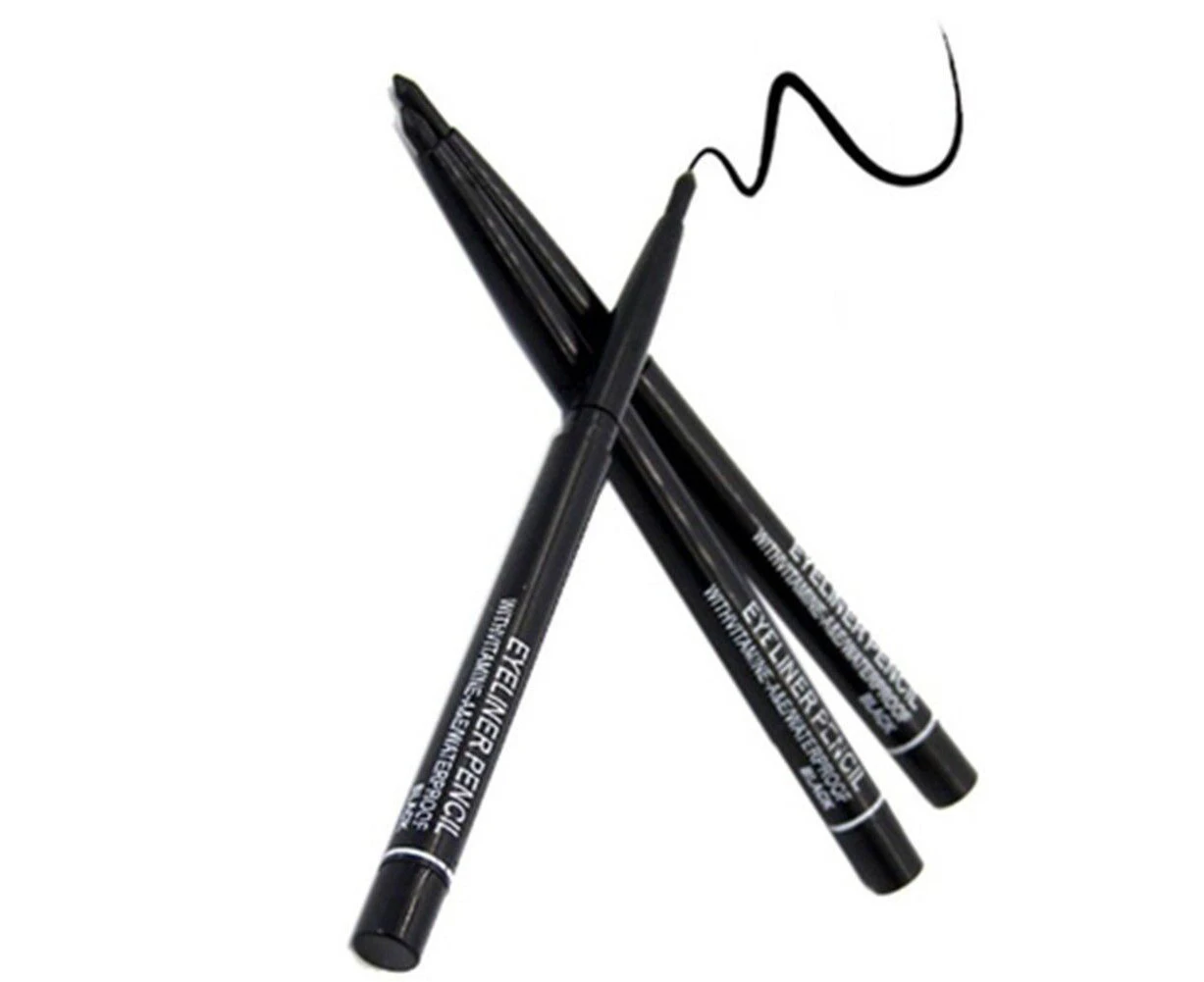 1 Pcs Pencil Waterproof Retractable Twister Makeup Black Eye Liner Twist