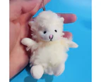 Cute Little Sheep Lamb Plush Stuffed Toy Hanging Doll Bag Pendant Kids Gift - White