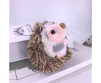 Cute Cartoon Hedgehog Soft Plush Doll Backpack Bag Hanging Pendant Kids Gift - Grey
