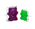 60Pcs Colorful Bear Shape Counters Toy Counting Numbers Classroom Teaching Aids 3g