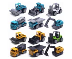6Pcs Alloy Car Model Children Engineering Farmer Tank Vehicle Toy Car Collection F