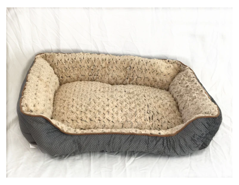 YES4PETS Small Washable Soft Pet Dog Cat Bed Cushion Mattress-Grey