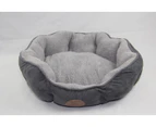 YES4PETS Washable Red / Grey / Beige Fleece Pet Dog Cat Soft Bed-Medium