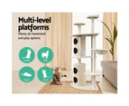 170cm Multi Level Cat Scratcher Scratching Post Tree Tower Furniture- Beige