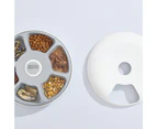 6 Meal Automatic Pet Dog Cat Food Feeder Dispenser with Programmable Timer