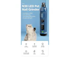 YES4PETS Electric Pet Dog Cat Quiet Nail Grinder Clipper Cutter Trimmer Grooming Care