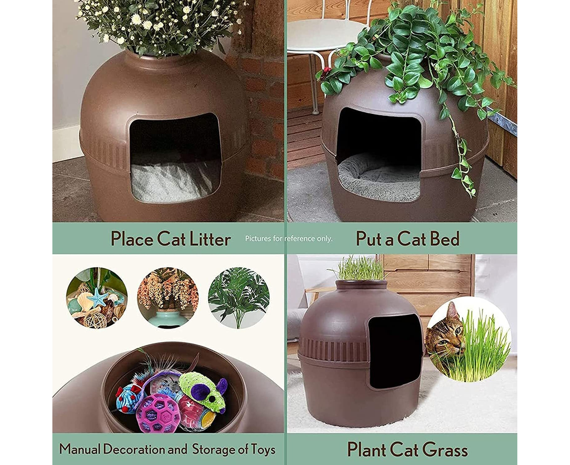 House plant hotsell litter box