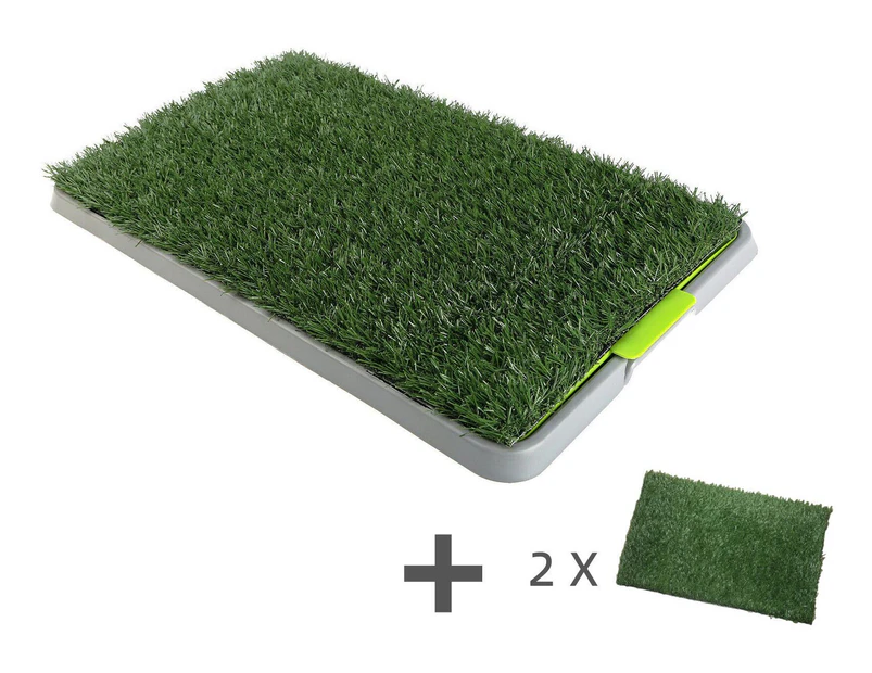 YES4PETS Indoor Dog Puppy Toilet Grass Potty Training Mat Loo Pad pad With 3 Grass