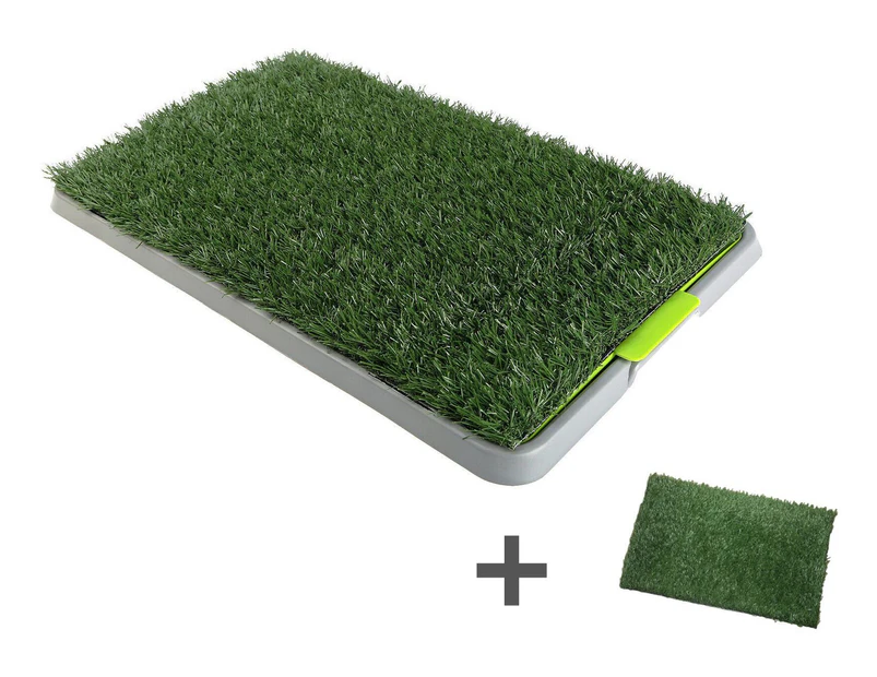 YES4PETS Indoor Dog Puppy Toilet Grass Potty Training Mat Loo Pad pad With 2 Grass