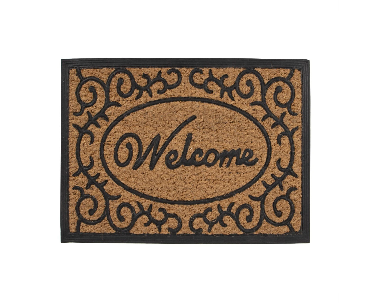 YES4HOMES 2 x Doormat for Front Door Entryway Outdoor Mat Coir Rubber Welcome