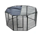 YES4PETS 100 cm Heavy Duty Pet Dog Cat Puppy Rabbit Exercise Playpen Fence With Cover