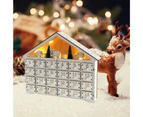 Cute Christmas Advent Calendar Reusable Xmas Decor House