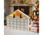 Cute Christmas Advent Calendar Reusable Xmas Decor House