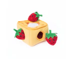 Zippy Paws Burrow Interactive Dog Toy - Strawberry Waffles