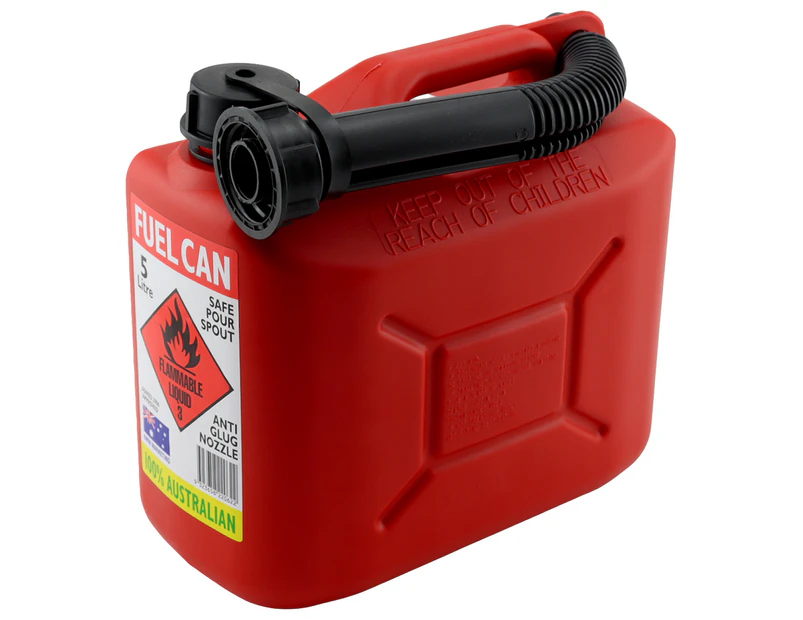 Red 5L Squat Style Jerry Can