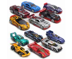 6Pcs Simulation Alloy Car Toy Police Fire Truck Off-road Racing Model Kids Gift C