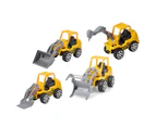 6Pcs Simulation Excavator Engineering Vehicle Model Kid Toy Car Collection Gift Style Random