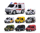 8Pcs Car Toys Miniature Collectible Alloy Simulation Car Model for Kids A