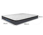 Dreamz Bedding Mattress Spring Single Size Premium Bed Top Foam Medium Firm 18CM