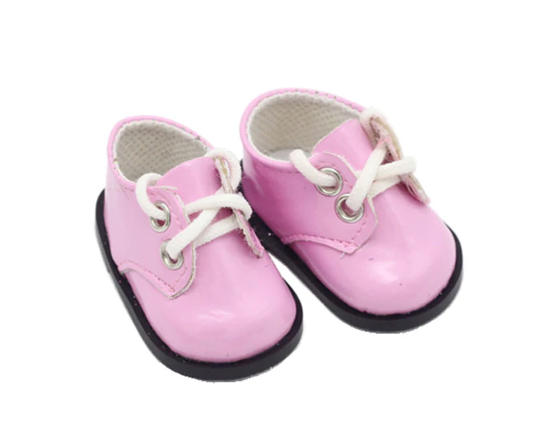 Doll Shoes Safe Imagination Rubber Doll Shoes Accessory Girl Doll for Kids - Pink