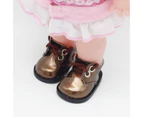 Doll Shoes Safe Imagination Rubber Doll Shoes Accessory Girl Doll for Kids - Brown
