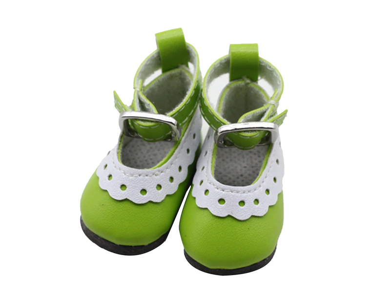 1 Pair Doll Shoes Practical Ability Excellent Workmanship Dollhouse Accessories Doll Shoes Accessory Girl Doll for 12-Inch Doll - Green