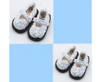 1Pair Doll Shoes Decorative Girlish Faux Leather Modern Little Doll Shoes Shooting Supplies - White