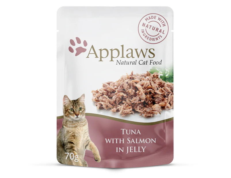 Applaws Wet Cat Food Tuna w/ Salmon in Jelly 16 x 70g