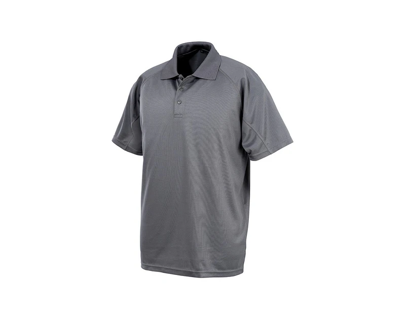 Spiro Impact Mens Performance Aircool Polo T-Shirt (Grey) - BC4115
