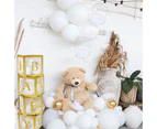 Gold Box Transparent Name Age Box Girl Boy Baby Shower Decorations Baby 1st 1 One Birthday Party Decor Gift Babyshower Supplies - A box