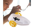 Amphibious Vehicle Creative Model Toy Plastic Physics Experiment Assembled Amphibious Vehicle for Optical Experiment A