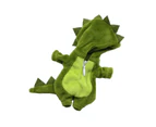 Plush Toy Dinosaur Onesie Fine Workmanship No Deformation Anti-break Idol Plush Toy Outfits for Decor - Green